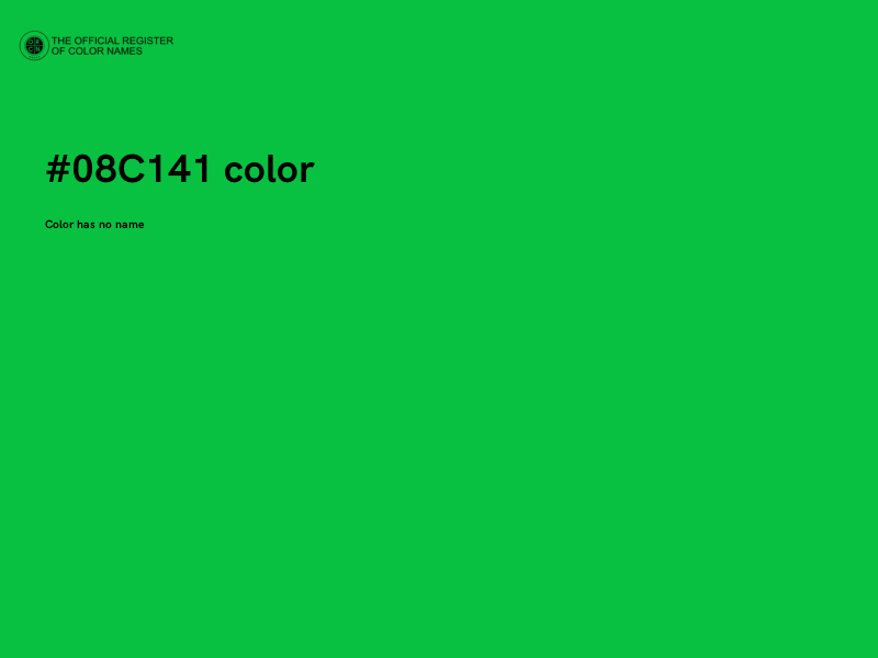 #08C141 color image