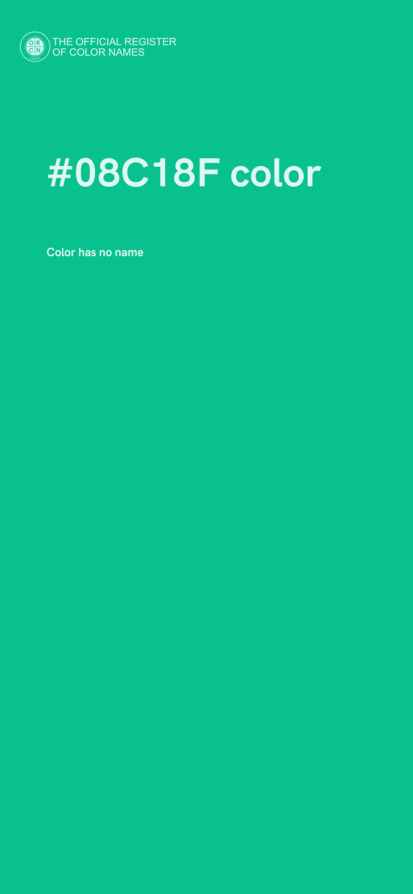 #08C18F color image