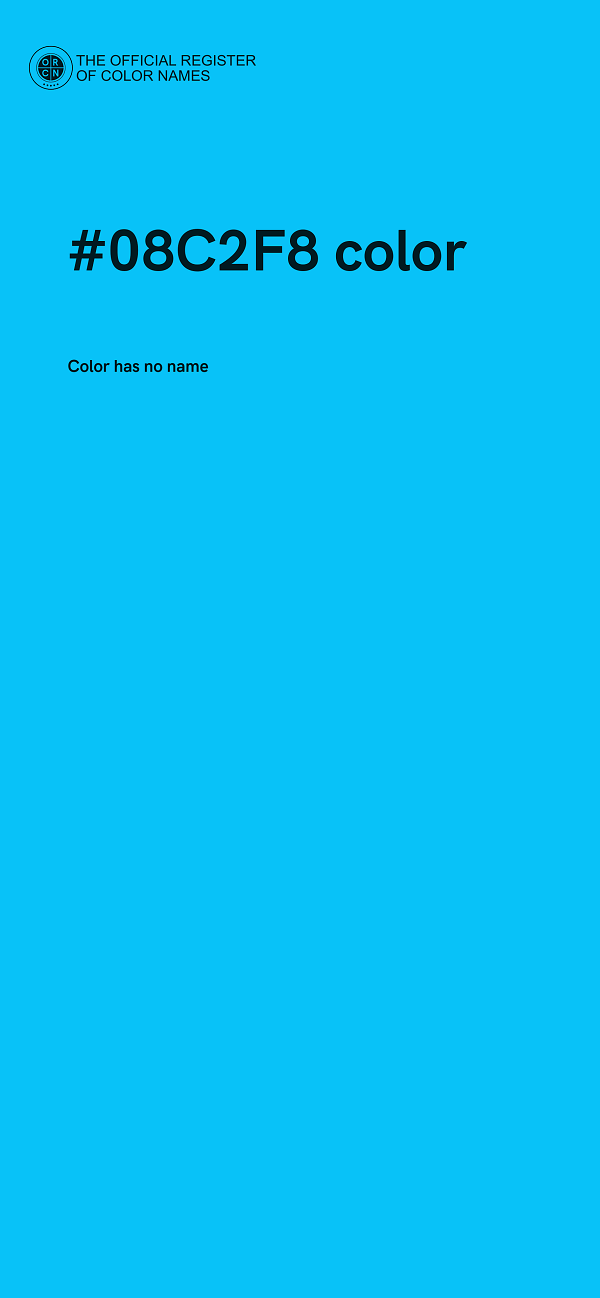 #08C2F8 color image