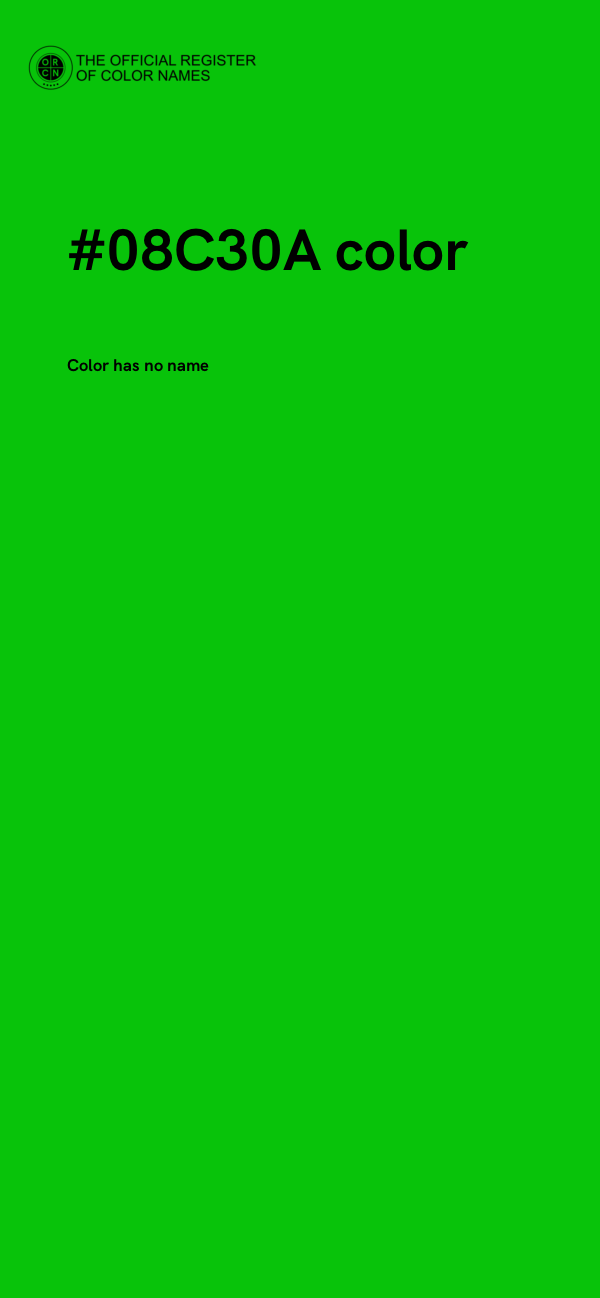 #08C30A color image