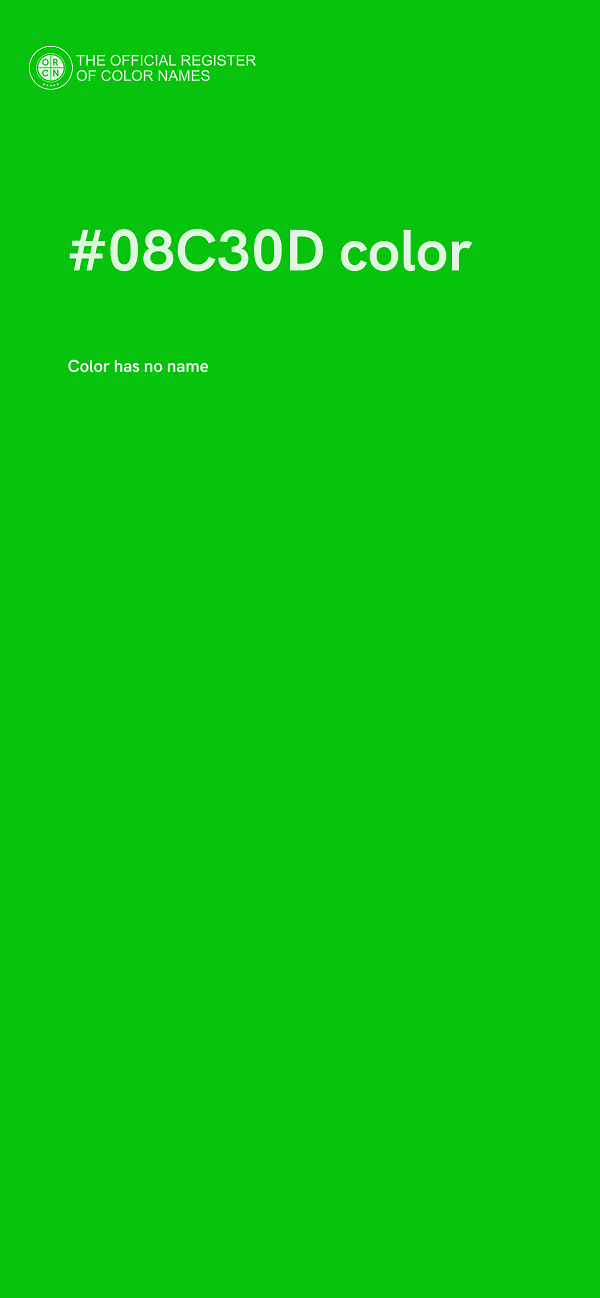 #08C30D color image