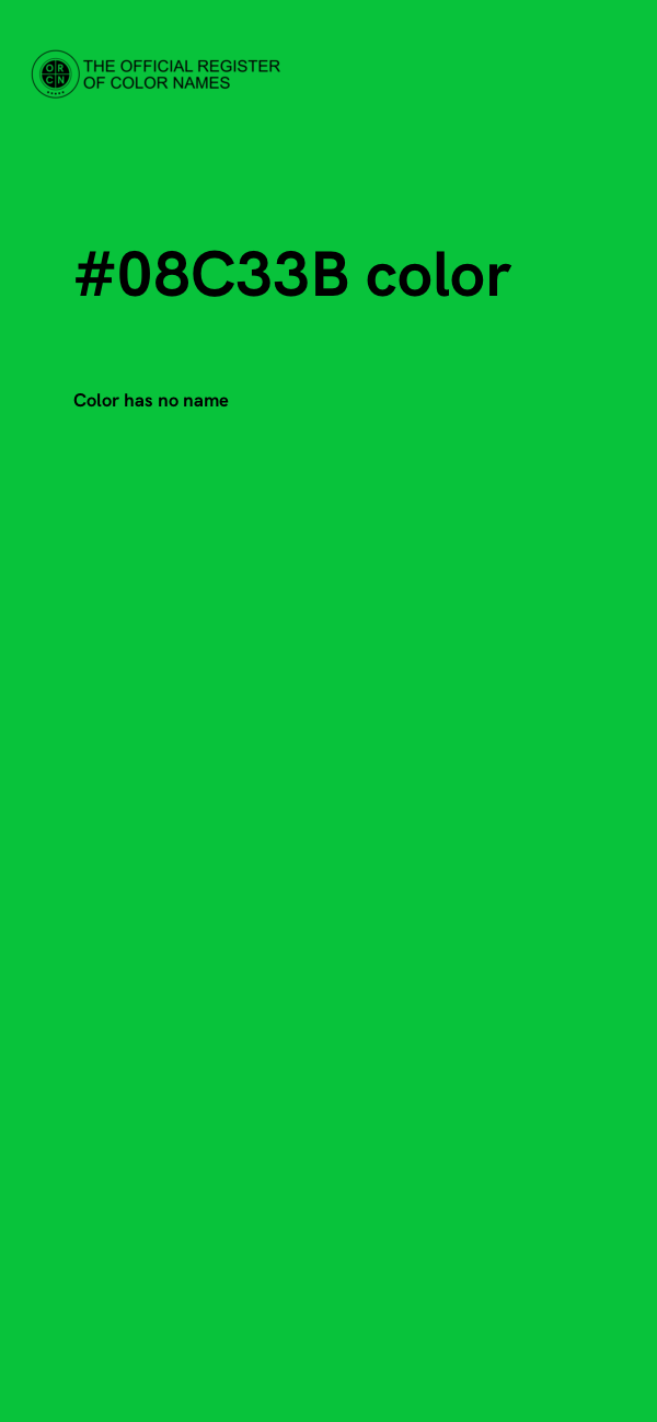 #08C33B color image
