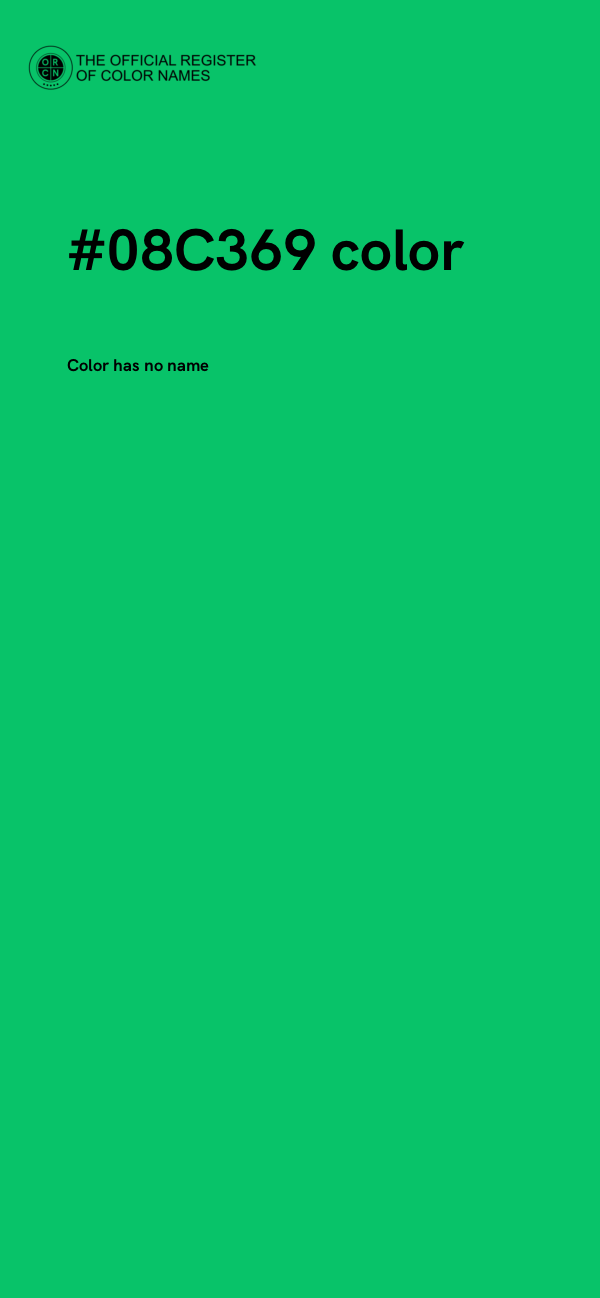 #08C369 color image