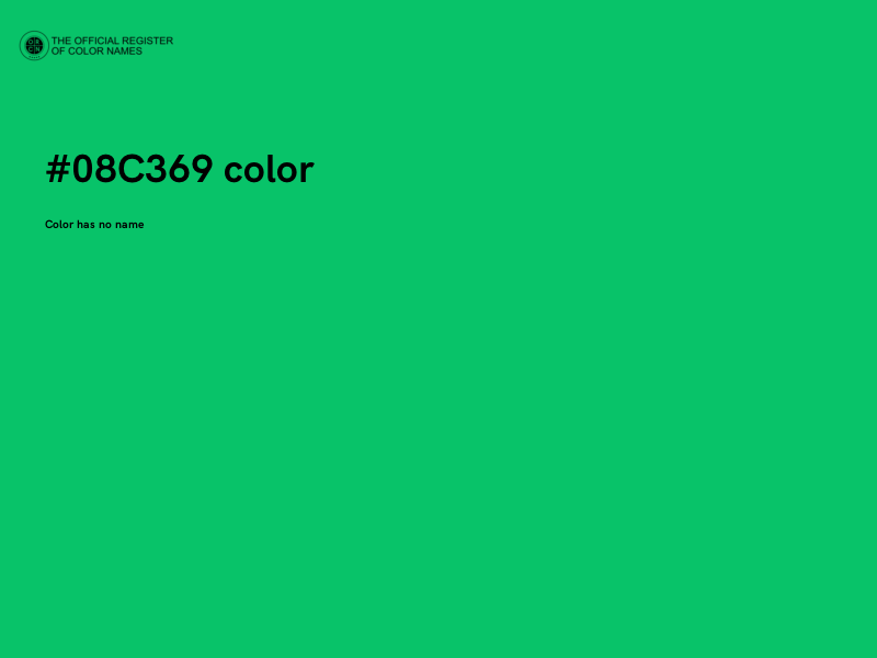 #08C369 color image