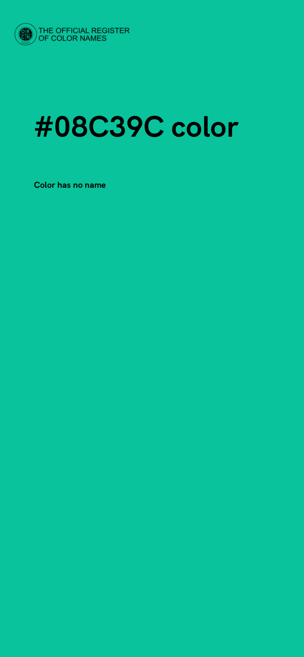 #08C39C color image