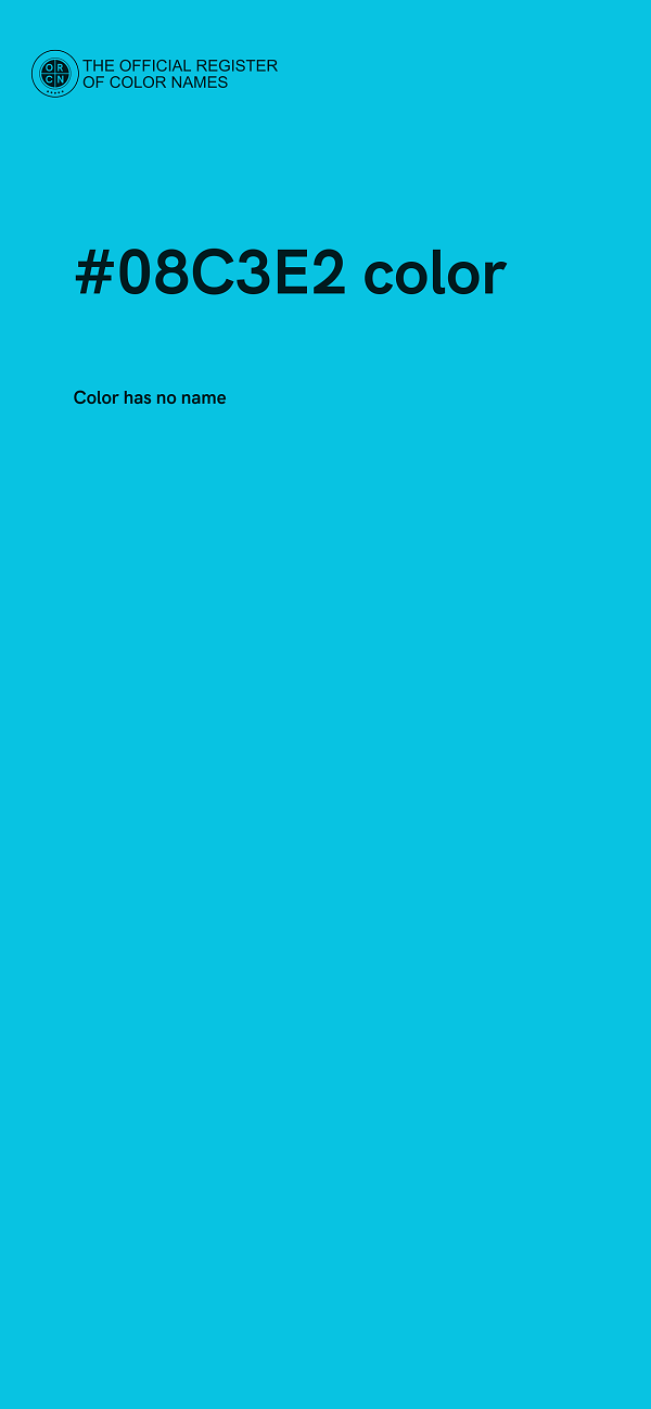 #08C3E2 color image