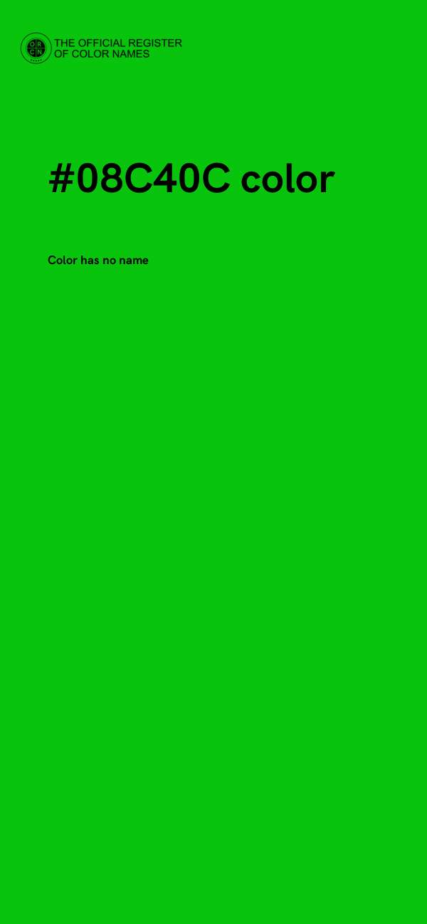 #08C40C color image
