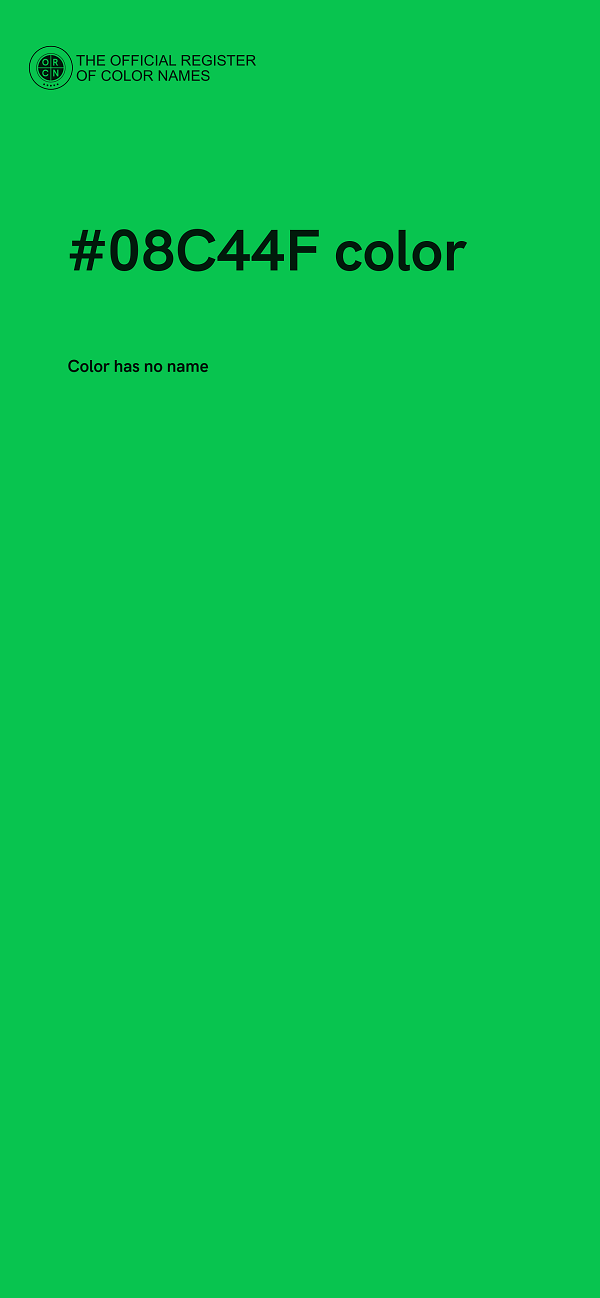 #08C44F color image
