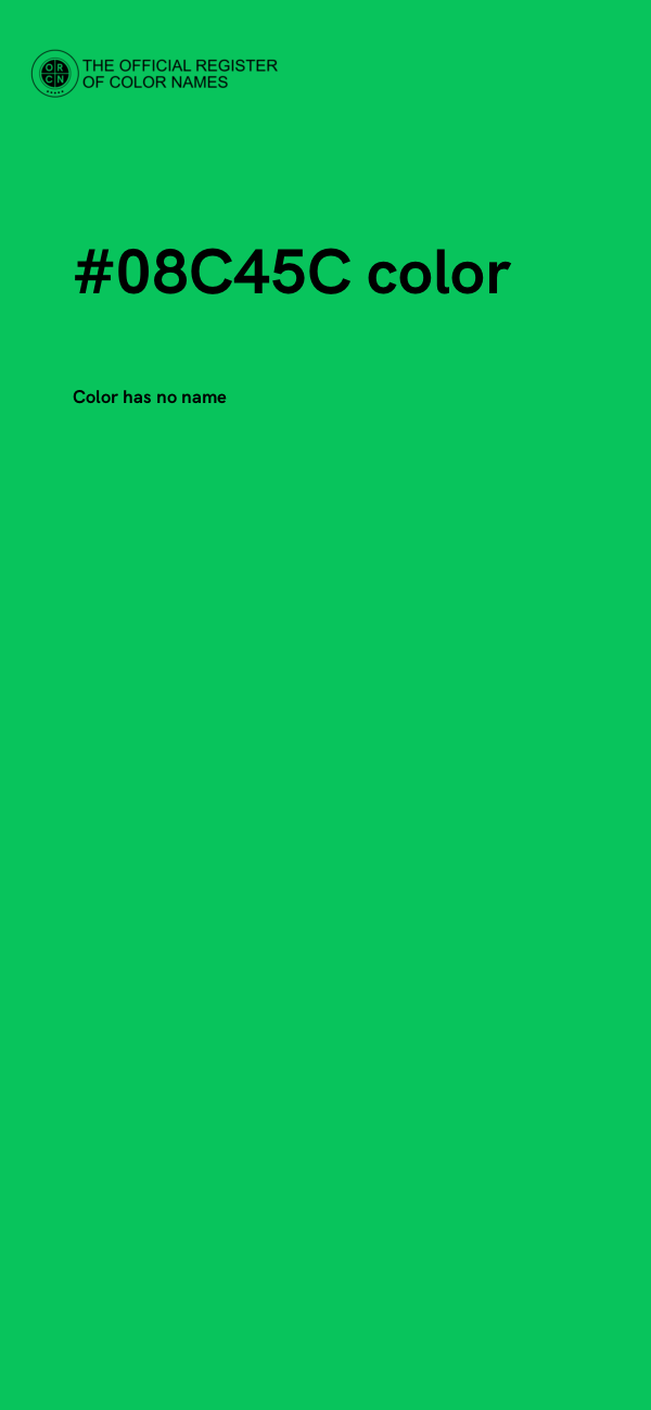 #08C45C color image