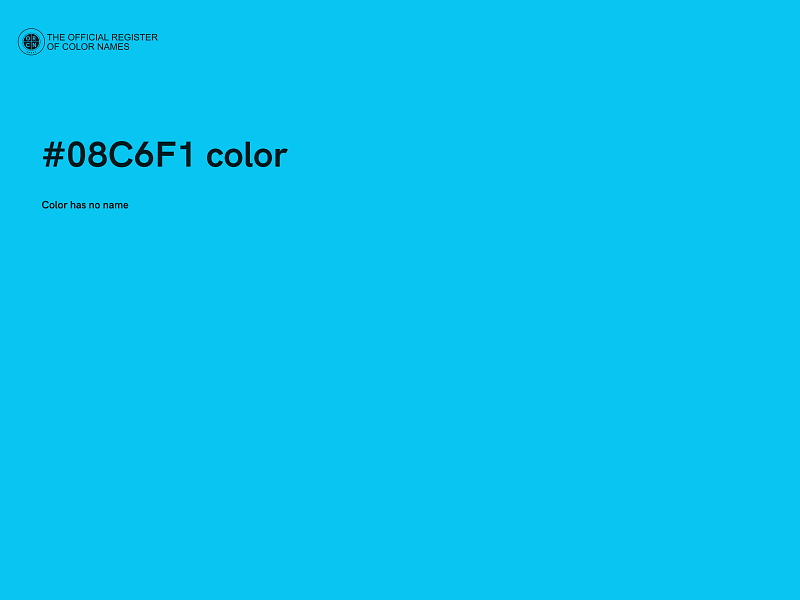 #08C6F1 color image