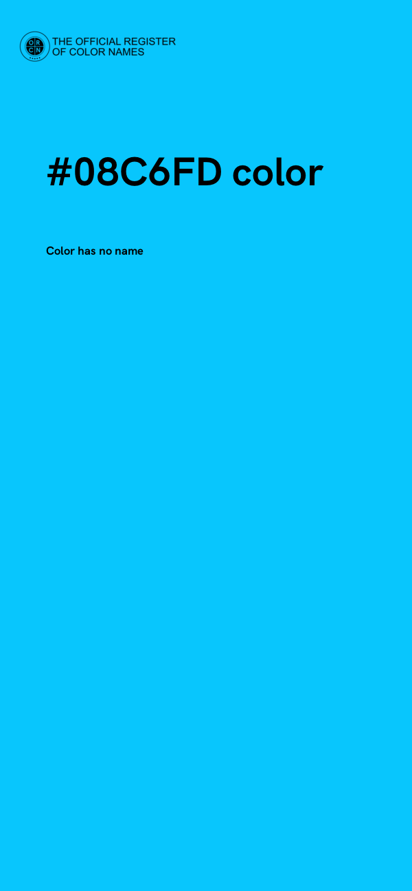 #08C6FD color image
