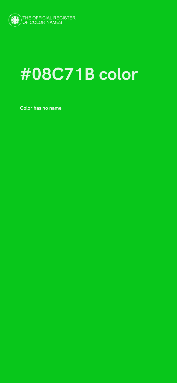 #08C71B color image