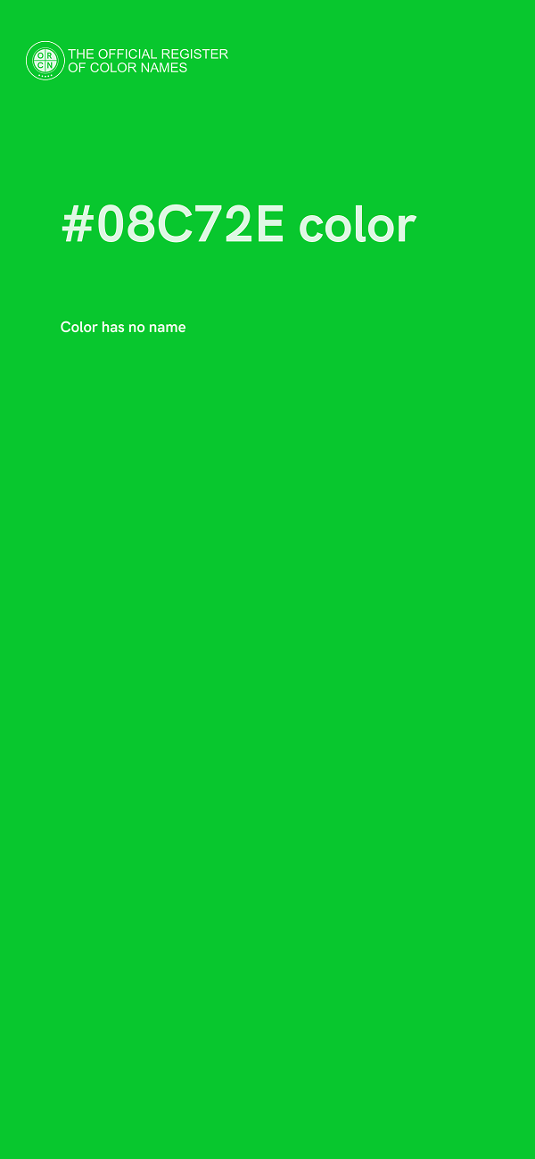 #08C72E color image