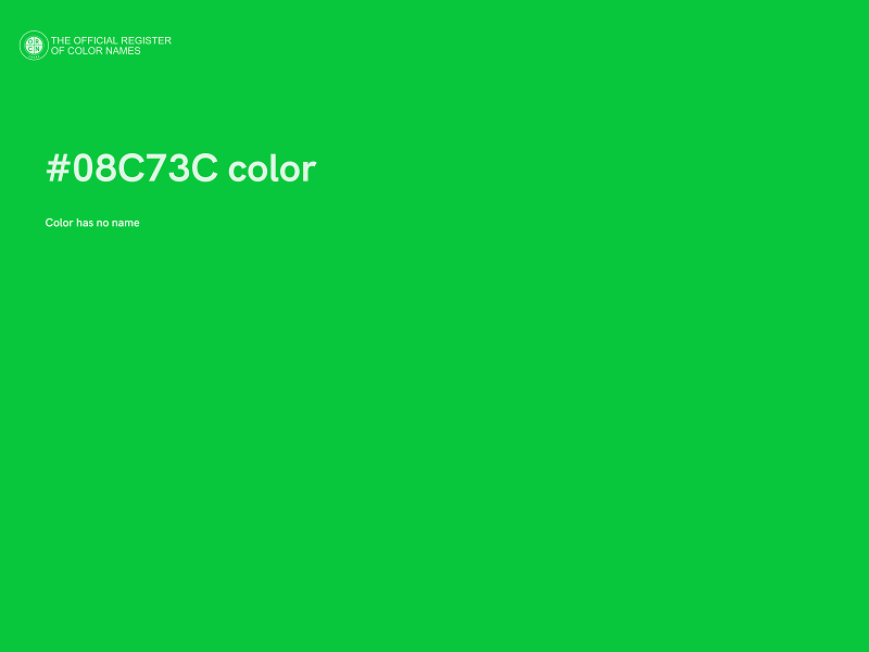 #08C73C color image