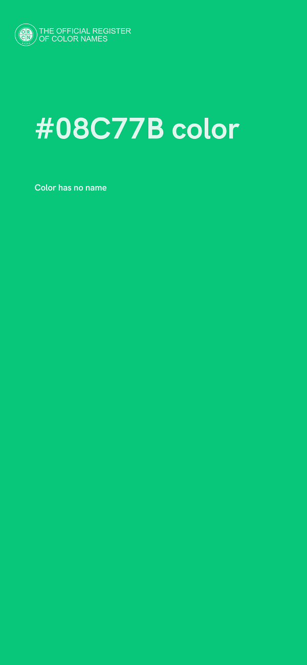 #08C77B color image