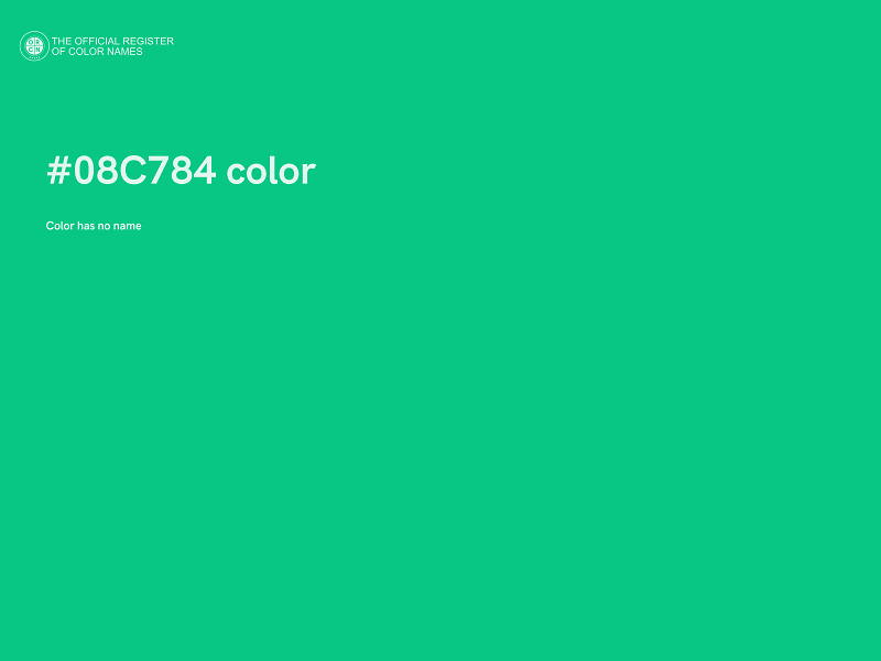 #08C784 color image