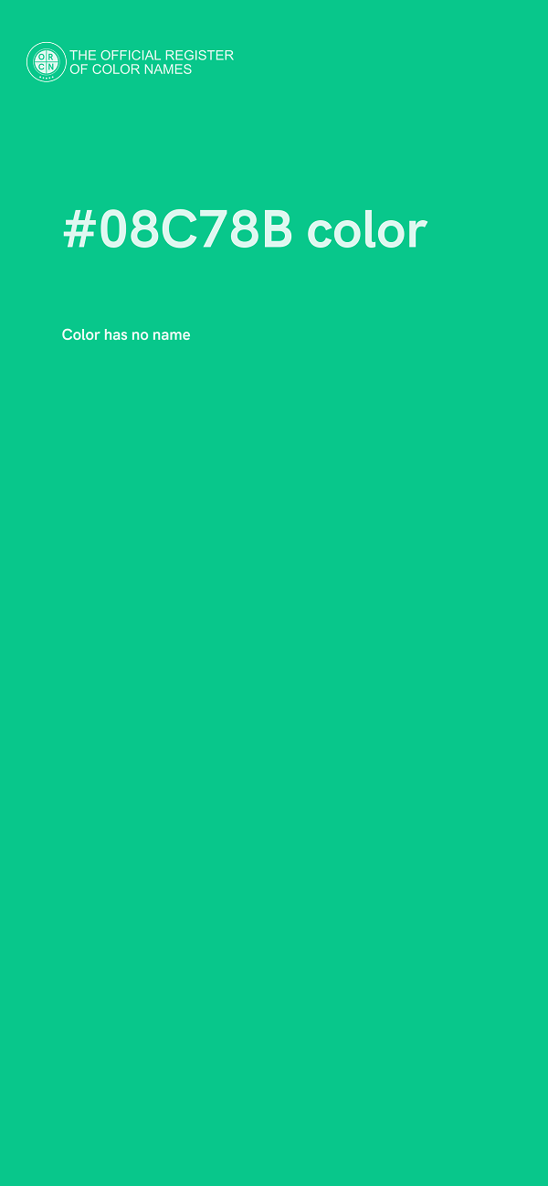 #08C78B color image