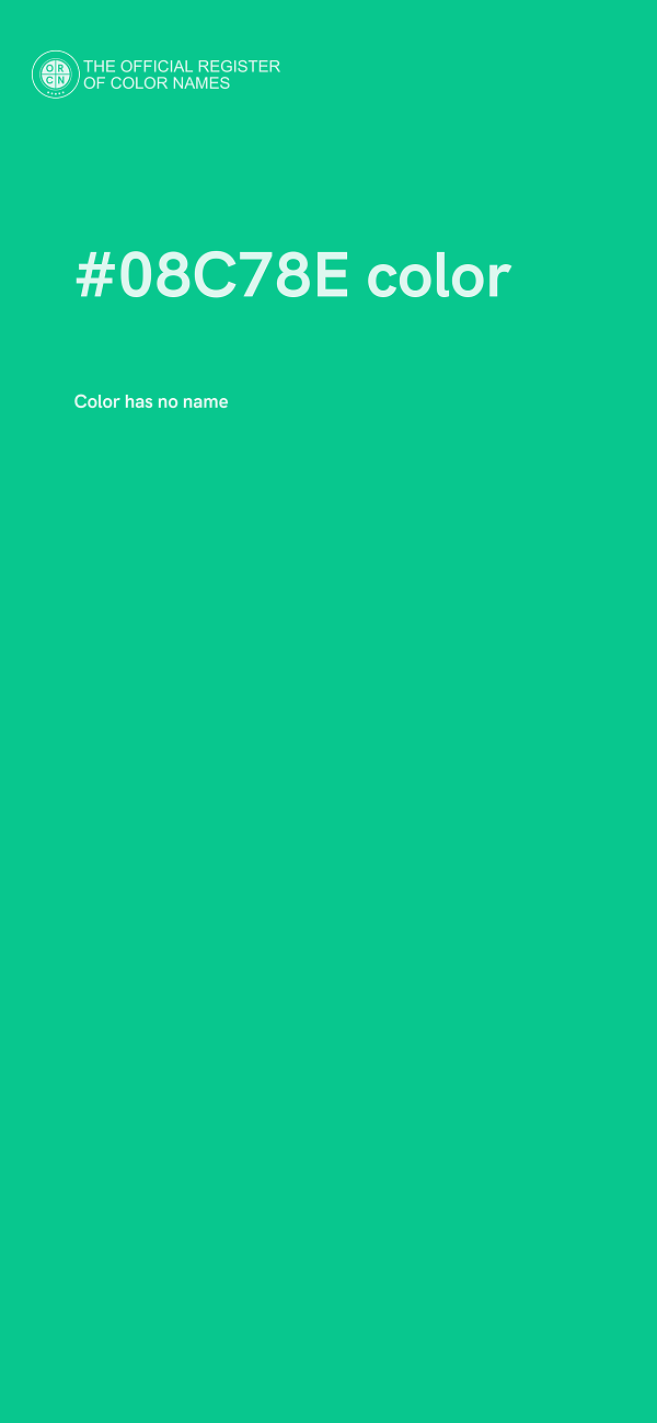 #08C78E color image
