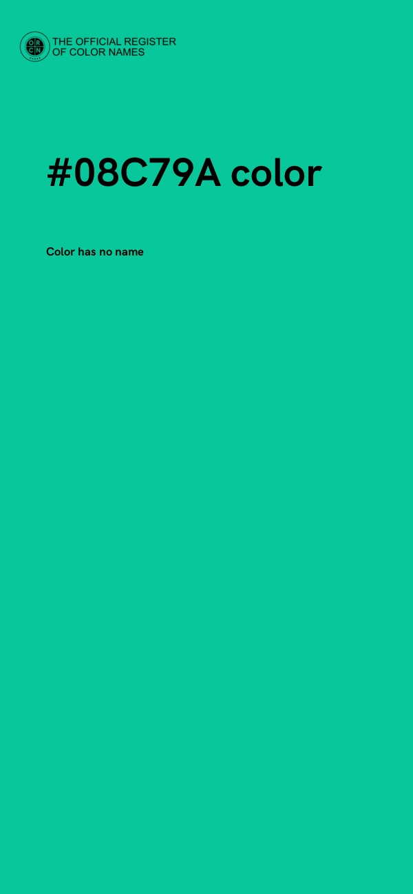 #08C79A color image