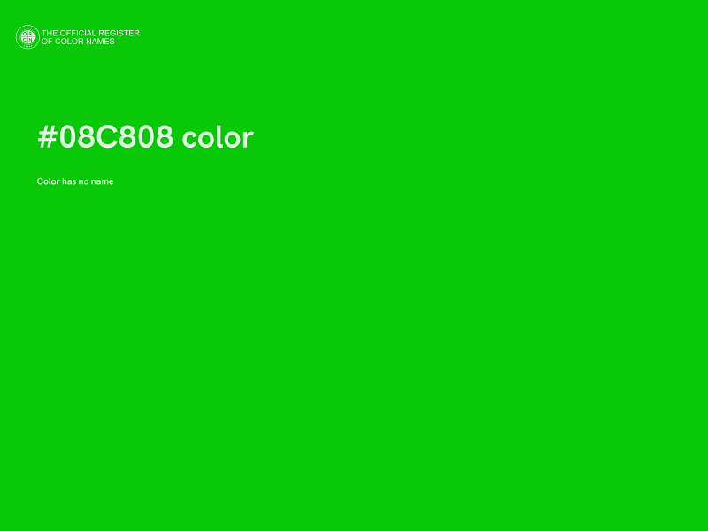 #08C808 color image