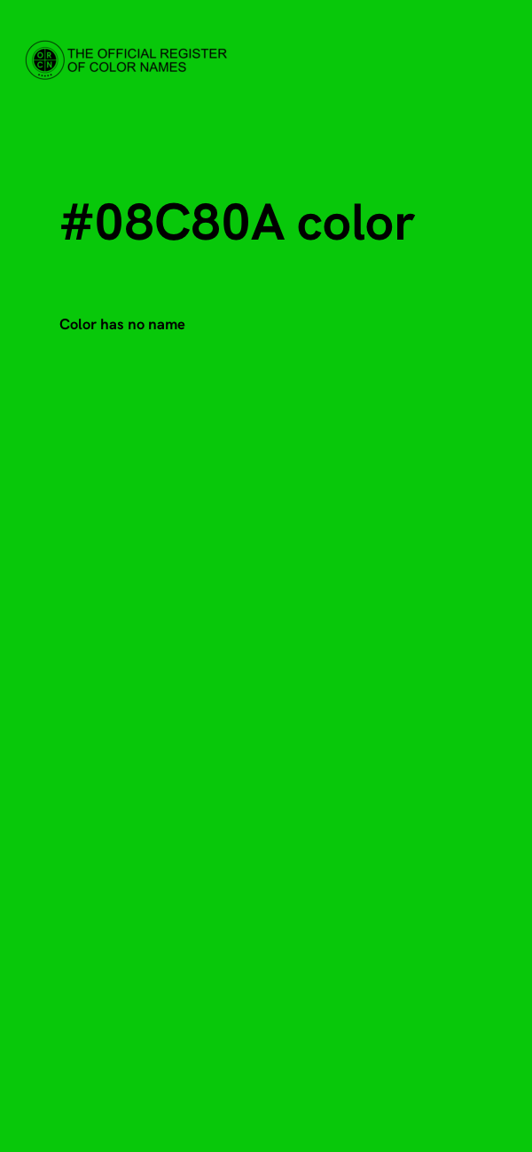 #08C80A color image