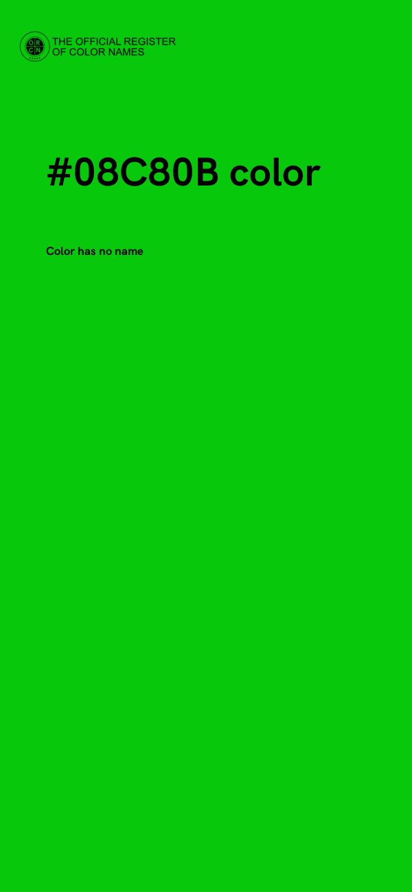 #08C80B color image