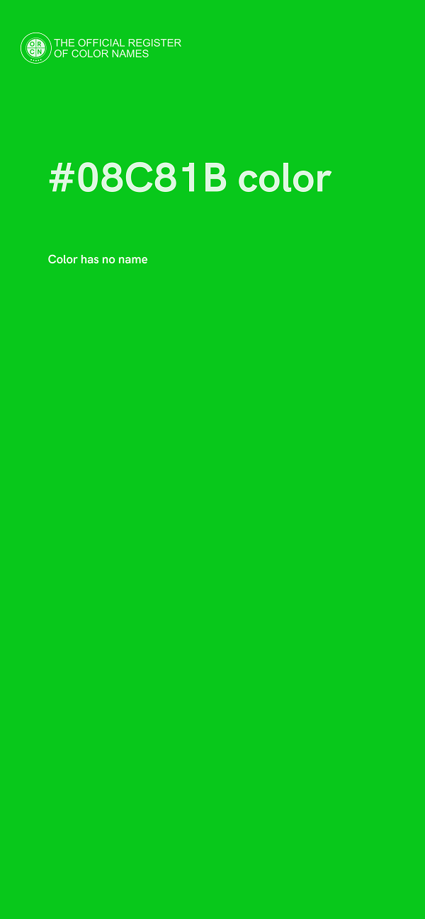 #08C81B color image