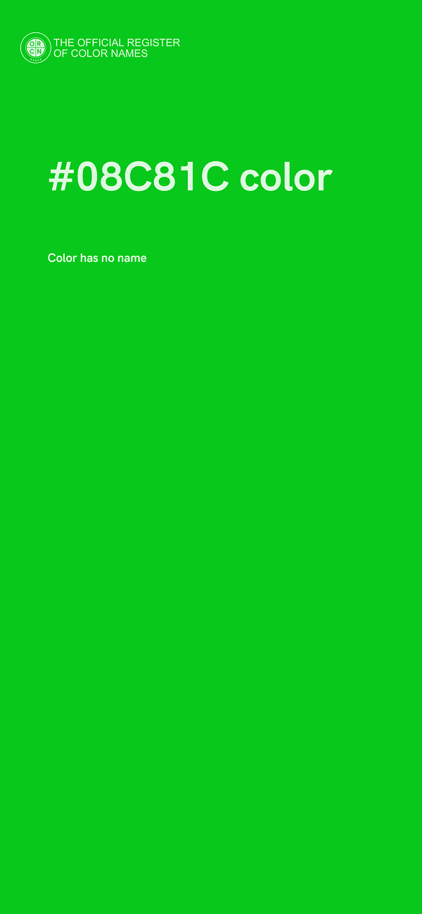 #08C81C color image