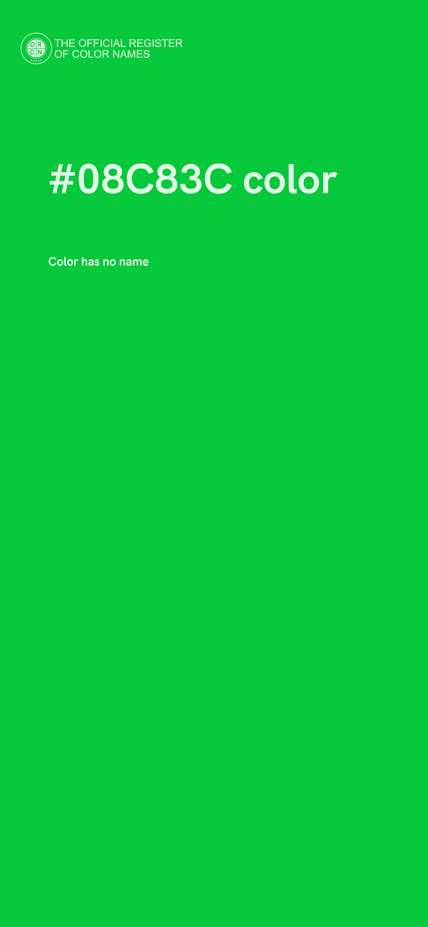 #08C83C color image