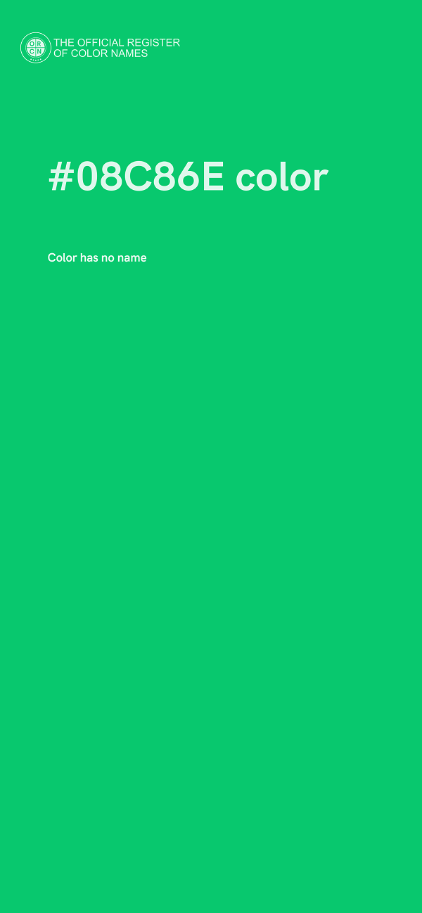 #08C86E color image