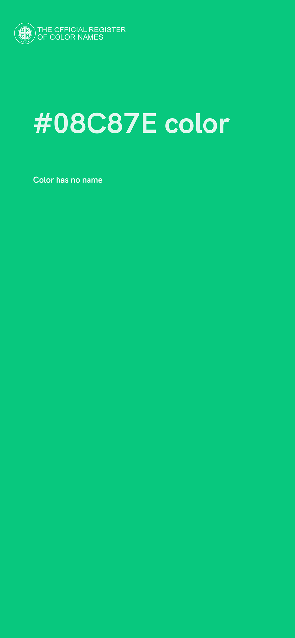 #08C87E color image