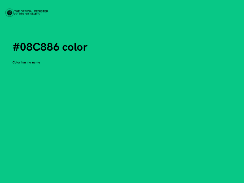 #08C886 color image