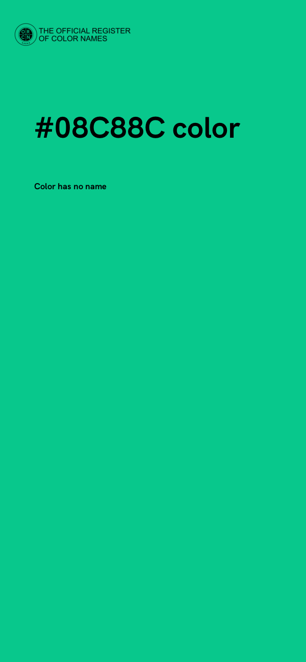#08C88C color image