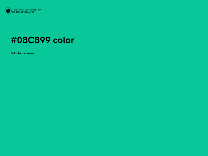 #08C899 color image