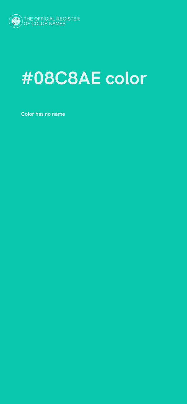 #08C8AE color image