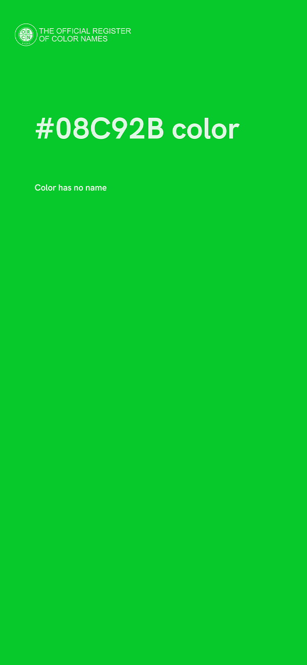 #08C92B color image