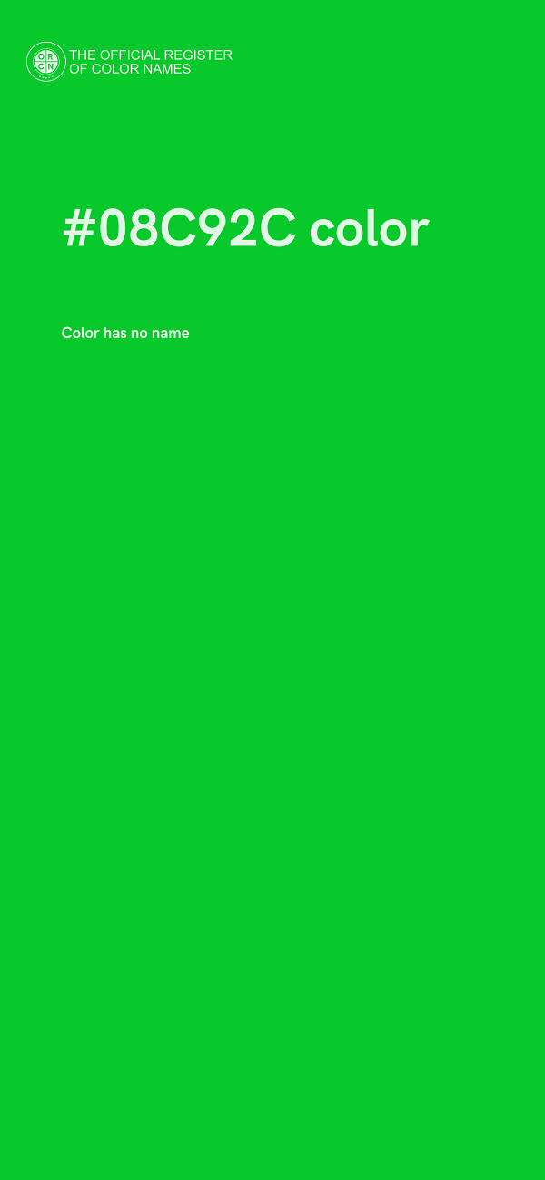 #08C92C color image