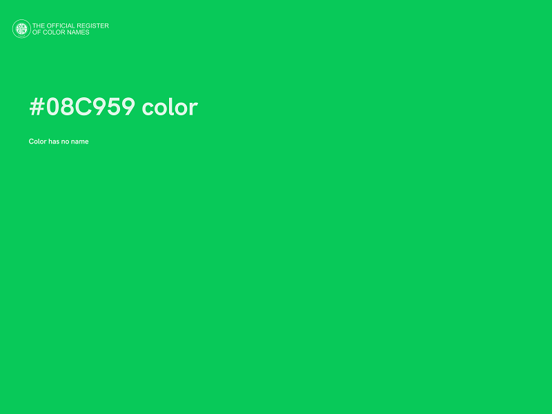 #08C959 color image