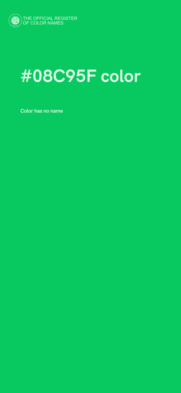 #08C95F color image