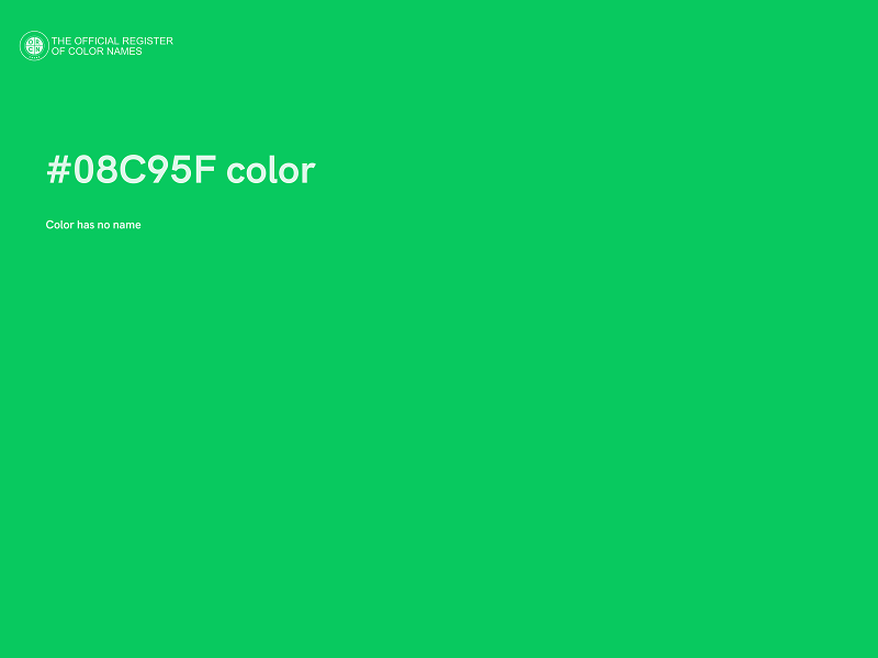 #08C95F color image
