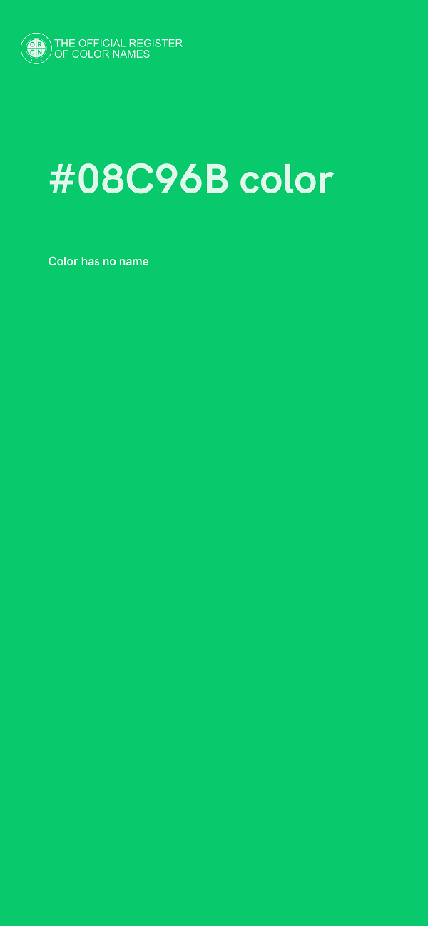 #08C96B color image