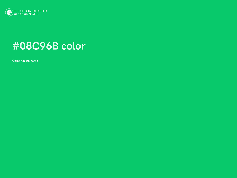 #08C96B color image