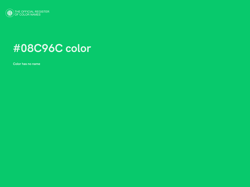 #08C96C color image