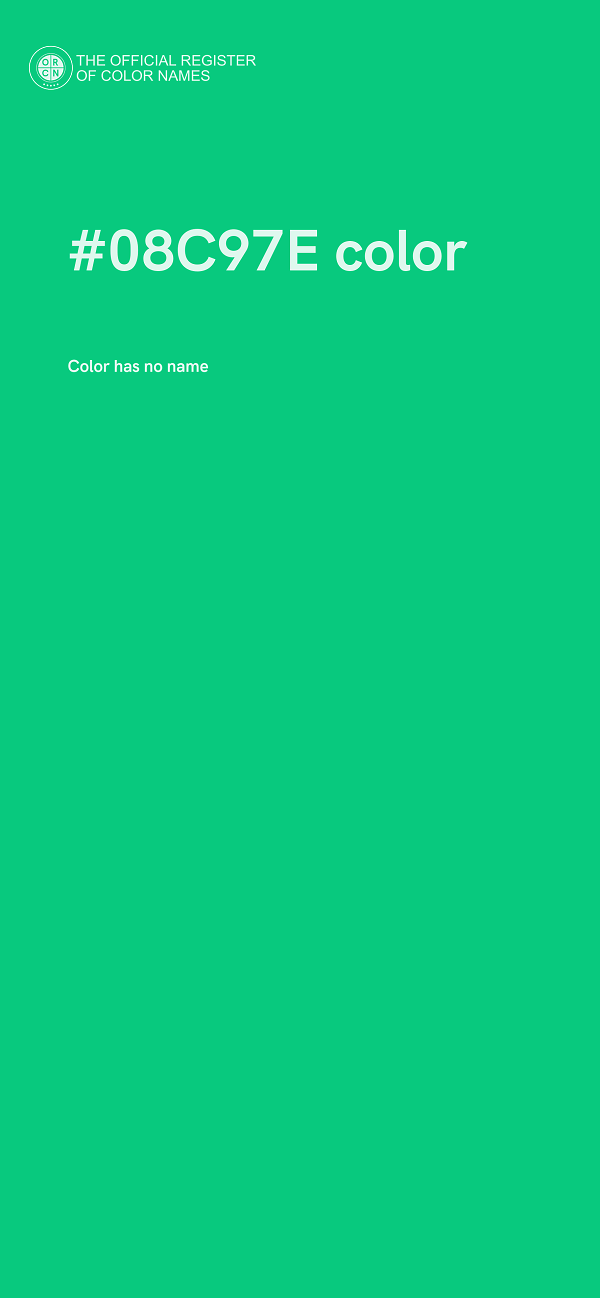 #08C97E color image