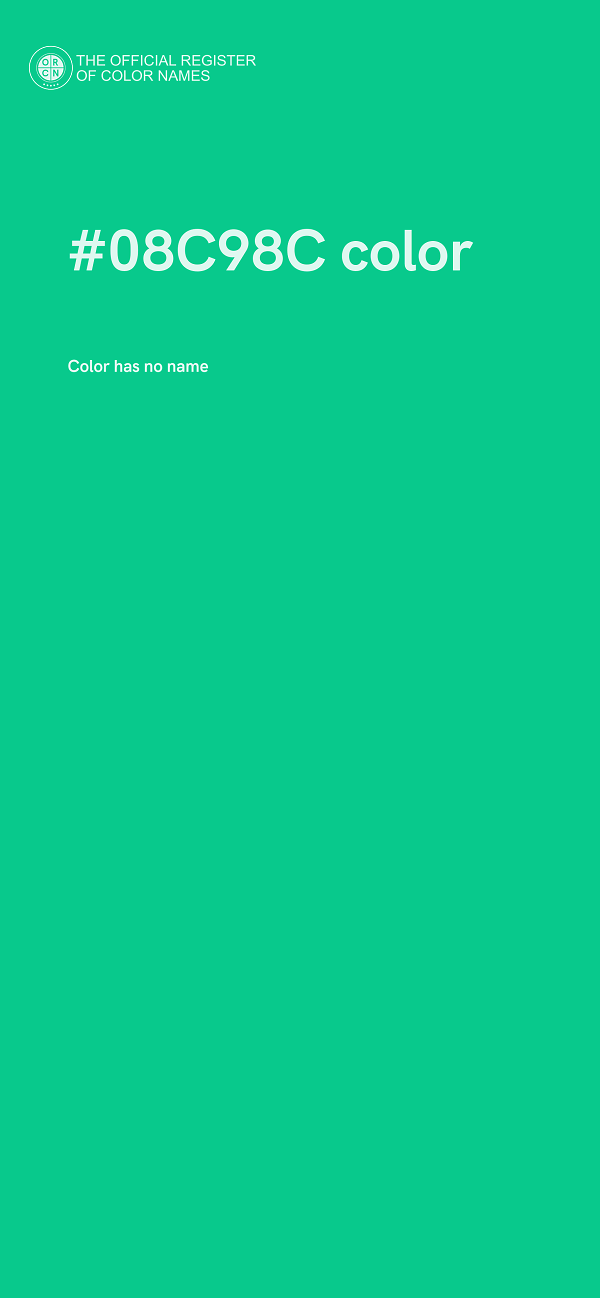 #08C98C color image