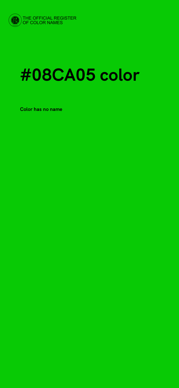 #08CA05 color image