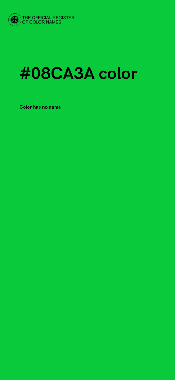 #08CA3A color image