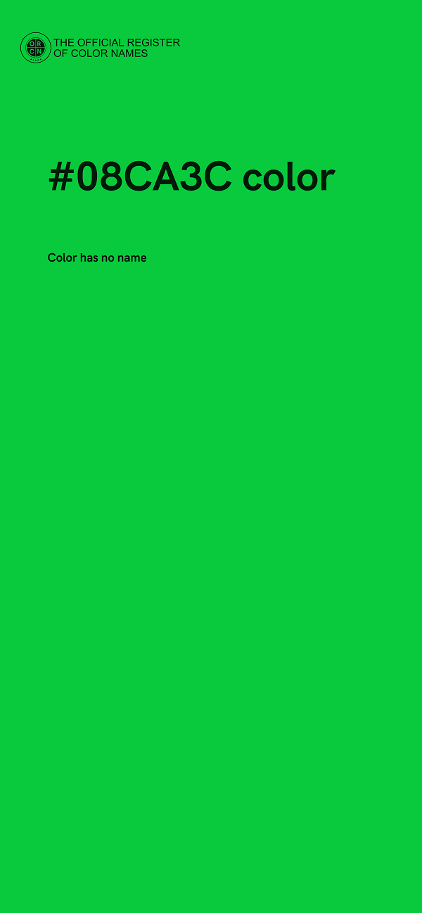 #08CA3C color image