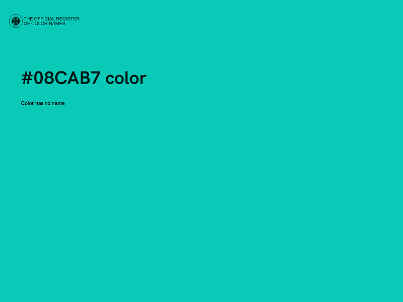 #08CAB7 color image