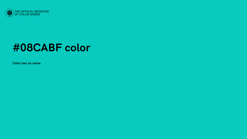 #08CABF color image